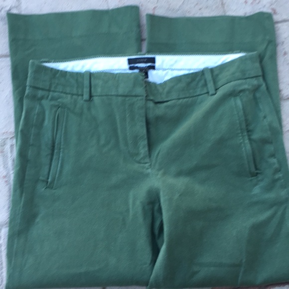 Olive green crop J Crew pants - Picture 1 of 3